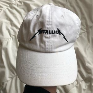 White Metallica Hat